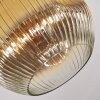 Ripoll ceiling light, globe light gold, clear, 1-light source