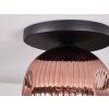 Ripoll ceiling light, globe light clear, coppery, 1-light source