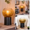 Koyoto globe light, desk lamp, table lamp gold, clear, 1-light source