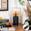 Gastor globe light, desk lamp, table lamp Amber, clear, 1-light source