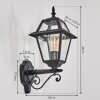 Fornelos outdoor light, outdoor wall light, wall light black, 1-light source