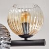 Koyoto ceiling light, globe light Amber, clear, Smoke-coloured, 8-light sources