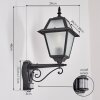 Fornelos outdoor light, outdoor wall light, wall light black, 1-light source, Motion sensor