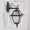 Fornelos outdoor light, outdoor wall light, wall light black, 1-light source