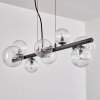 Chehalis hanging light, globe light, pendant light clear, 8-light sources