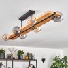 Chehalis ceiling light, globe light Ecru, black, 6-light sources