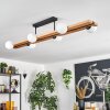 Chehalis ceiling light, globe light Ecru, black, 6-light sources