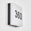 Sneslev outdoor wall light, House-Number Light, wall light black, 1-light source