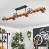 Chehalis ceiling light, globe light Ecru, black, 6-light sources