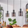 Vireda hanging light, pendant light anthracite, 3-light sources