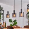 Vireda hanging light, pendant light anthracite, 3-light sources