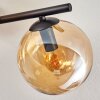 Gastor ceiling light, globe light Amber, 4-light sources