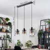 Hasvik hanging light, pendant light chrome, black, 3-light sources