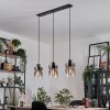 Hasvik hanging light, pendant light chrome, black, 3-light sources