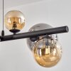 Chehalis hanging light, globe light, pendant light Amber, Smoke-coloured, 8-light sources