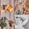 Ailer ceiling spotlight, wall light, Wall spotlight chrome, 1-light source