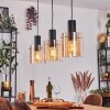 Vireda hanging light, pendant light anthracite, 3-light sources