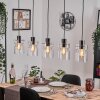 Hasvik hanging light, pendant light black, 5-light sources