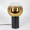 Koyoto globe light, desk lamp, table lamp gold, clear, 1-light source