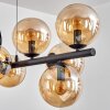 Gastor hanging light, globe light, pendant light Amber, 10-light sources