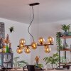 Gastor hanging light, globe light, pendant light Amber, 10-light sources