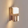 Swanek outdoor wall light, wall light LED rust-coloured, 2-light sources