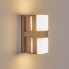 Swanek outdoor wall light, wall light LED rust-coloured, 2-light sources