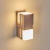 Swanek outdoor wall light, wall light LED rust-coloured, 2-light sources