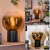 Koyoto globe light, desk lamp, table lamp 20 cm gold, clear, 1-light source