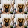 Koyoto globe light, desk lamp, table lamp 20 cm gold, clear, 1-light source