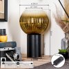 Koyoto globe light, desk lamp, table lamp gold, clear, 1-light source