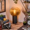 Koyoto globe light, desk lamp, table lamp gold, clear, 1-light source