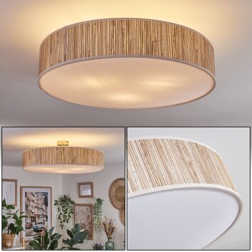 Foggia ceiling light matt nickel, 3-light sources