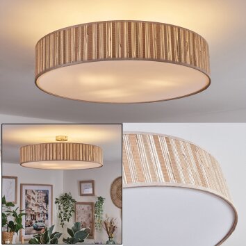 Foggia ceiling light matt nickel, 3-light sources