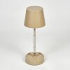 Amien Outdoor table lamp, table lamp LED sand-coloured, silver, 1-light source