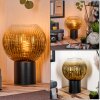 Koyoto globe light, desk lamp, table lamp gold, clear, 1-light source