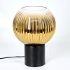 Koyoto globe light, desk lamp, table lamp gold, clear, 1-light source