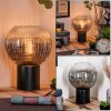 Koyoto globe light, desk lamp, table lamp clear, Smoke-coloured, 1-light source