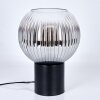 Koyoto globe light, desk lamp, table lamp clear, Smoke-coloured, 1-light source