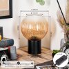 Koyoto globe light, desk lamp, table lamp Amber, clear, 1-light source