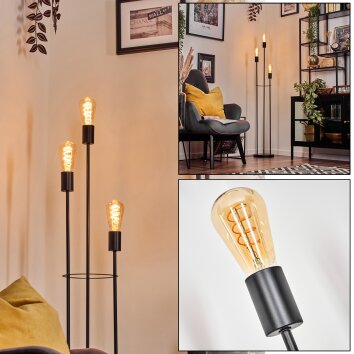 Limmingen floor lamp black, 3-light sources