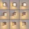 Swanek outdoor wall light, wall light LED rust-coloured, 1-light source