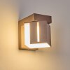 Swanek outdoor wall light, wall light LED rust-coloured, 1-light source