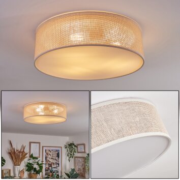 Antillo ceiling light matt nickel, 3-light sources