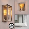 Porsheden outdoor wall light, wall light silver, 1-light source