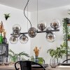 Gastor hanging light, globe light, pendant light clear, Smoke-coloured, 10-light sources