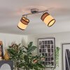 Lundegaard ceiling light, ceiling spotlight chrome, 2-light sources