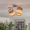 Lundegaard ceiling light, ceiling spotlight chrome, 2-light sources