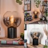 Koyoto globe light, desk lamp, table lamp clear, Smoke-coloured, 1-light source