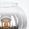 Koyoto globe light, desk lamp, table lamp clear, Smoke-coloured, 1-light source